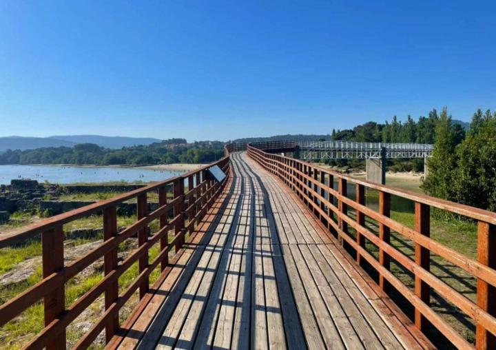 Ferienwohnung Atico Con Vistas A La Ria De Arosa Rianjo Exterior foto